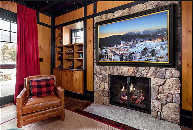 Stowe with Last Light on Mt. Mansfield