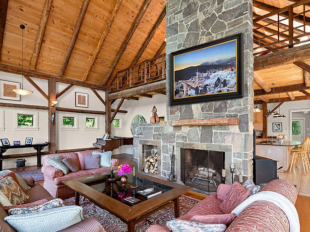 Stowe with Last Light on Mt. Mansfield