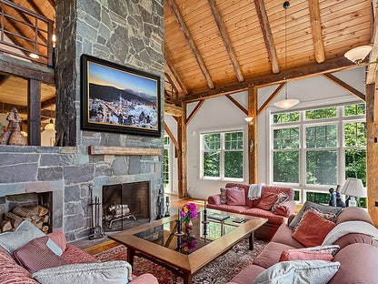 Stowe with Last Light on Mt. Mansfield